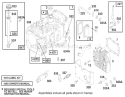 Engine Diagram and Parts List for 70142 69000001-69999999 - 1996 Toro Lawn Tractor