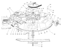 Mower Assembly - Recycler Diagram and Parts List for 70171 210000001-210999999 - 2001 Toro Lawn Tractor