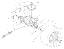 Rear Axle Assembly Diagram and Parts List for 70171 210000001-210999999 - 2001 Toro Lawn Tractor