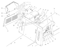 Seat Body & Side Panel Assembly Diagram and Parts List for 70171 210000001-210999999 - 2001 Toro Lawn Tractor