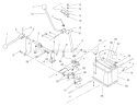 Transmission Linkage Assembly Diagram and Parts List for 70171 210000001-210999999 - 2001 Toro Lawn Tractor