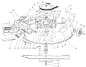 Mower Assembly-Recycler Diagram and Parts List for 70171 200000001-200999999 - 2000 Toro Lawn Tractor