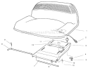 Seat Assembly Diagram and Parts List for 70171 200000001-200999999 - 2000 Toro Lawn Tractor