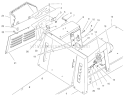 Seat Body & Side Panel Assembly Diagram and Parts List for 70171 200000001-200999999 - 2000 Toro Lawn Tractor