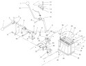 Transmission Linkage Assembly Diagram and Parts List for 70171 200000001-200999999 - 2000 Toro Lawn Tractor