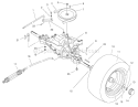 Rear Axle Assembly Diagram and Parts List for 70183 7900001-7999999 - 1997 Toro Lawn Tractor