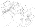 Seat Body & Side Panel Assembly Diagram and Parts List for 70183 7900001-7999999 - 1997 Toro Lawn Tractor