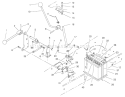 Transmission Linkage Assembly Diagram and Parts List for 70183 7900001-7999999 - 1997 Toro Lawn Tractor