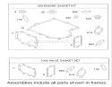 Gasket Assembly Engine Diagram and Parts List for 70184 220000001-220999999 - 2002 Toro Lawn Tractor