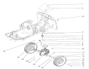 Rear Wheel Assembly Diagram and Parts List for 70184 220000001-220999999 - 2002 Toro Lawn Tractor