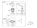 Starter Assembly Engine Diagram and Parts List for 70184 220000001-220999999 - 2002 Toro Lawn Tractor