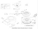 Blower Housing Assembly Engine Diagram and Parts List for 70184 220000001-220999999 - 2002 Toro Lawn Tractor