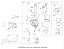 Carburetor Assembly Engine Diagram and Parts List for 70184 220000001-220999999 - 2002 Toro Lawn Tractor