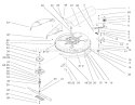 Deck and Spindle Assembly Diagram and Parts List for 70184 220000001-220999999 - 2002 Toro Lawn Tractor