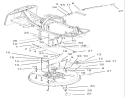 Deck Suspension Assembly Diagram and Parts List for 70184 230000001-230999999 - 2003 Toro Lawn Tractor