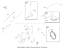 Governor Assembly Engine Diagram and Parts List for 70184 230000001-230999999 - 2003 Toro Lawn Tractor