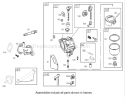 Carburetor Assembly Engine Diagram and Parts List for 70184 230000001-230999999 - 2003 Toro Lawn Tractor