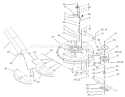 Deck and Spindle Assembly Diagram and Parts List for 70184 230000001-230999999 - 2003 Toro Lawn Tractor
