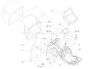 Seat and Rear Bag Assembly Diagram and Parts List for 70185 240000001-240999999 - 2004 Toro Lawn Tractor