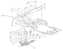 Gear Transmission and Linkage Assembly Diagram and Parts List for 70185 240000001-240999999 - 2004 Toro Lawn Tractor