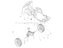 Rear Wheel and Transmission Assembly Diagram and Parts List for 70185 240000001-240999999 - 2004 Toro Lawn Tractor