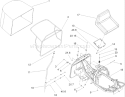 Seat and Rear Bag Assembly Diagram and Parts List for 70185 250000001-250999999 - 2005 Toro Lawn Tractor