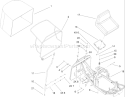 Seat and Rear Bag Assembly Diagram and Parts List for 70185 270805706-280899564 - 2008 Toro Lawn Tractor