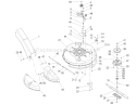 Deck and Spindle Assembly Diagram and Parts List for 70185 240000001-240999999 - 2004 Toro Lawn Tractor