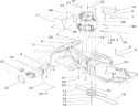 Engine and Fuel Tank Assembly Diagram and Parts List for 70186 250000001-250999999 - 2005 Toro Lawn Tractor
