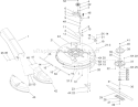 Deck and Spindle Assembly Diagram and Parts List for 70186 250000001-250999999 - 2005 Toro Lawn Tractor