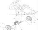 Hydro Transaxle Assembly Diagram and Parts List for 70186 260732867-270805635 - 2007 Toro Lawn Tractor