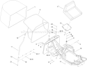 Part Location Diagram of 114-3187 Toro FRAME-COMPLETE