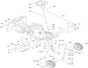 Part Location Diagram of 107-2236 Toro SPRING-RETURN, BRAKE