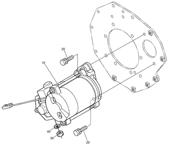 Starter Installation Assembly Diagram and Parts List for 22328 408963400 - 409588175 Toro Lawn Tractor Accessories