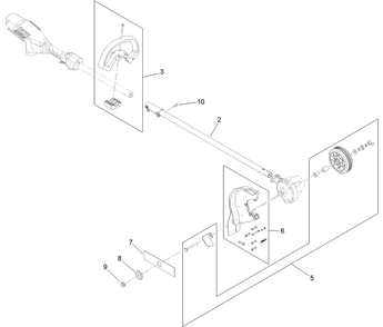 Cordless 60v Stick Edger Assembly Diagram and Parts List for 51833T 322000001 - 322999999 Toro Edger