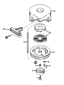 Shroud & Rewind Starter No. 590537 (Engine Model No. Ah520 Type 1602) Diagram and Parts List for 38232 5000001 - 5999999 Toro Snow Blower