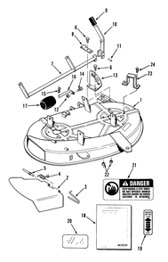 Side Discharge Mower-38 In. (97 Cm) Vehicle Identification Number 05-38sy01 Diagram and Parts List for 05-42SY01  Toro Lawn Mower