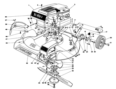 Part Location Diagram of 12-2270 Toro DISCONTINUED