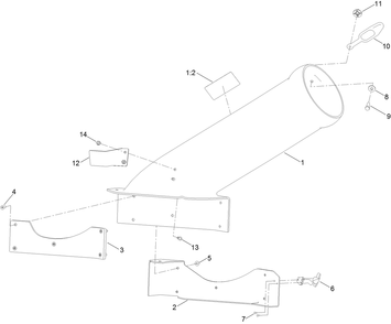 Chute Assembly No. 139-7458 Diagram and Parts List for 79601 400000000 - 999999999 Toro Lawn Tractor