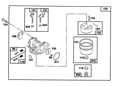 Engine Model 124702-3115-01 Diagram and Parts List for 20435 49000001 - 49999999 Toro Lawn Mower