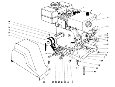 Engine Assembly Diagram and Parts List for 38155 7000001 - 7999999 Toro Snow Blower
