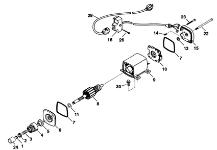 Electric Starter Kit No. 38-7590 (Optional) Diagram and Parts List for 38063 7900001 - 7999999 Toro Snow Blower