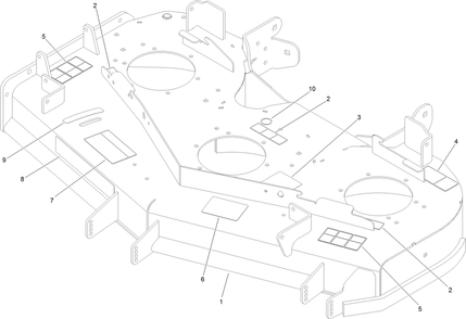 Deck Decal Assembly Diagram and Parts List for 74902TE 403138033-404319999 Toro Lawn Mower