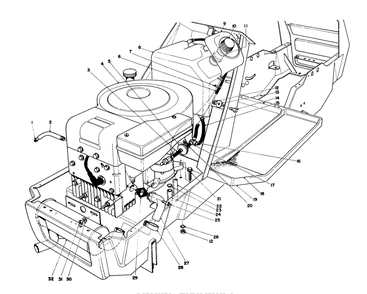 Engine Assembly Diagram and Parts List for 57356 5000001 - 5999999 Toro Lawn Tractor