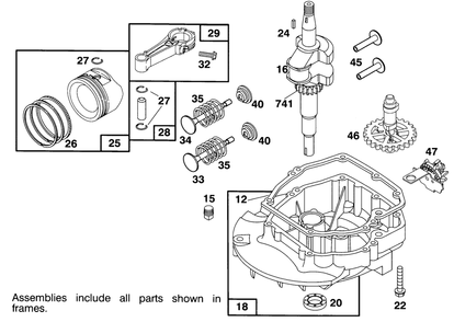 Engine Briggs & Stratton Model 122702-3171-01 Diagram and Parts List for 16401 4900001 - 4999999 Toro Lawn Mower