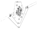 Differential Diagram and Parts List for 71-16K801 1977 Toro Lawn Tractor
