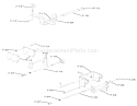 Hitch Assemblies Diagram and Parts List for 71-16KS01 1977 Toro Lawn Tractor
