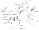 Hydraulic System Diagram and Parts List for 71-16KS01 1977 Toro Lawn Tractor