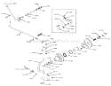 Manual P.t.o. Diagram and Parts List for 71-16KS01 1977 Toro Lawn Tractor