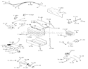 Electrical System Diagram and Parts List for 71-16KS01 1977 Toro Lawn Tractor